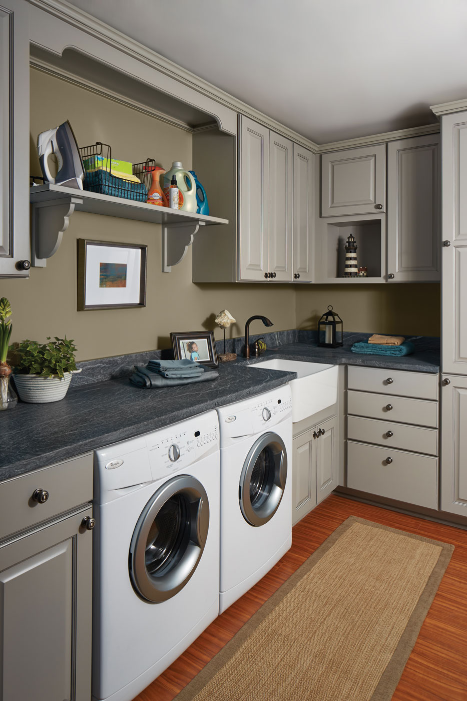 Stone & Black Glaze Entertainment Room