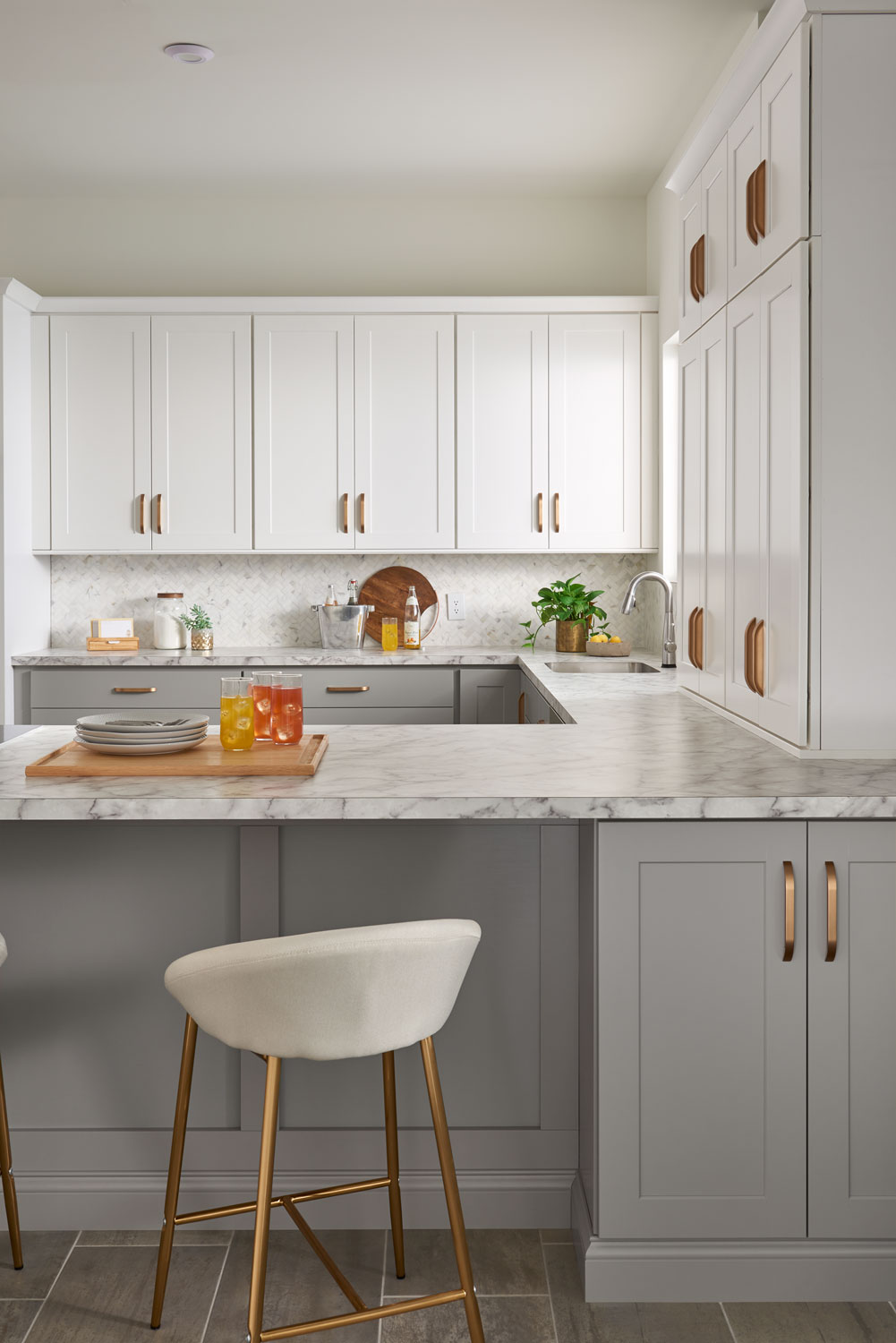 Elegant Pewter Kitchen